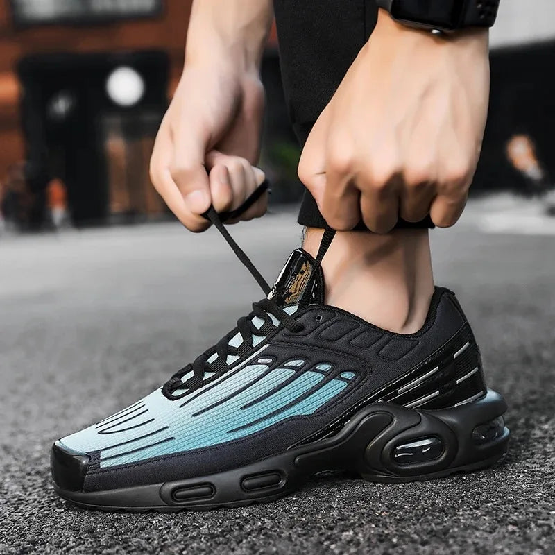 Nuevas zapatillas deportivas para hombre, transpirables, con amortiguación, antideslizantes, con resorte y resistentes al desgaste.