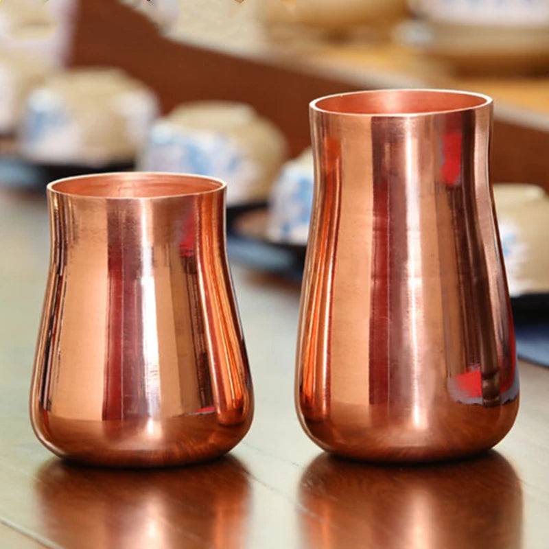 Taza de latón de cobre puro, cerveza, leche, cáliz, taza de desayuno, vajilla de Moscú