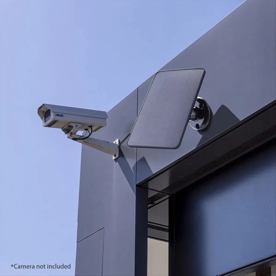 Panel Solar Cargador USB-C 4W IP65 para Cámaras de Seguridad y Luces LED | Clikymport