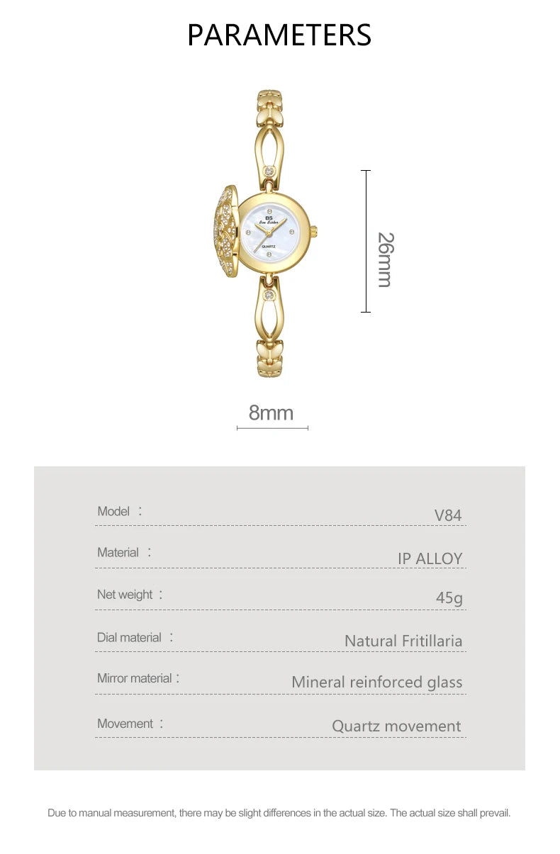 Reloj de mujer Camelia Flip-top reloj de cuarzo ligero de lujo exquisito temperamento pulsera reloj de mujer regalo