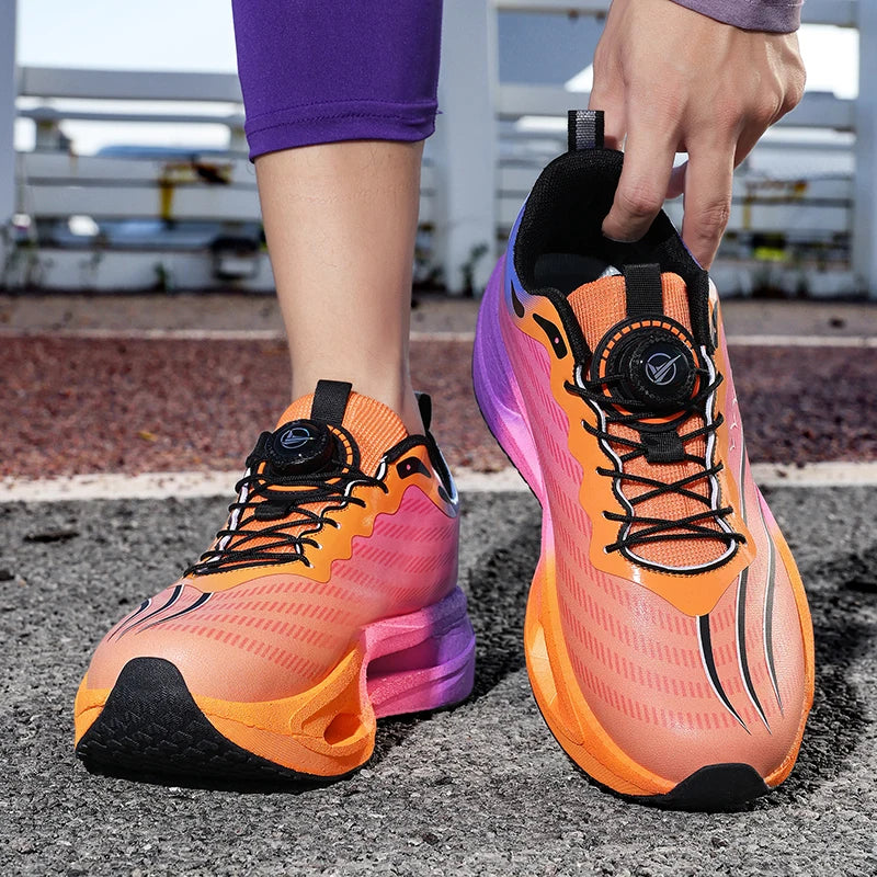 Zapatillas para correr Unisex 2025, nuevas zapatillas de entrenamiento deportivo con suela gruesa y amortiguación ligera, zapatillas de tenis de uso diario para hombres y mujeres