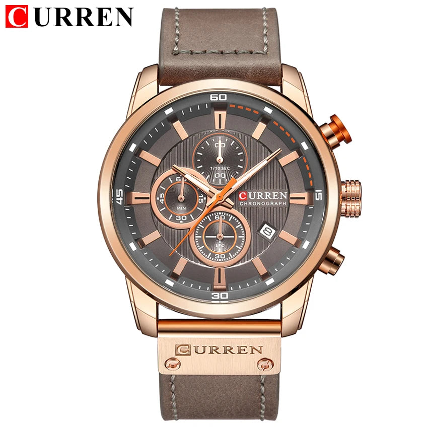 Reloj de Pulsera CURREN 8291 para Hombre, Cronógrafo de Cuarzo, Estilo Casual, Deportivo, Militar, de Moda, para Caballero