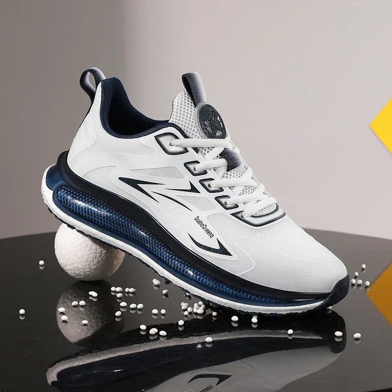 Zapatillas de deporte al aire libre para parejas, zapatos transpirables antideslizantes con amortiguación para correr en carretera, zapatos deportivos para correr para hombres, zapatos informales ligeros para hombres