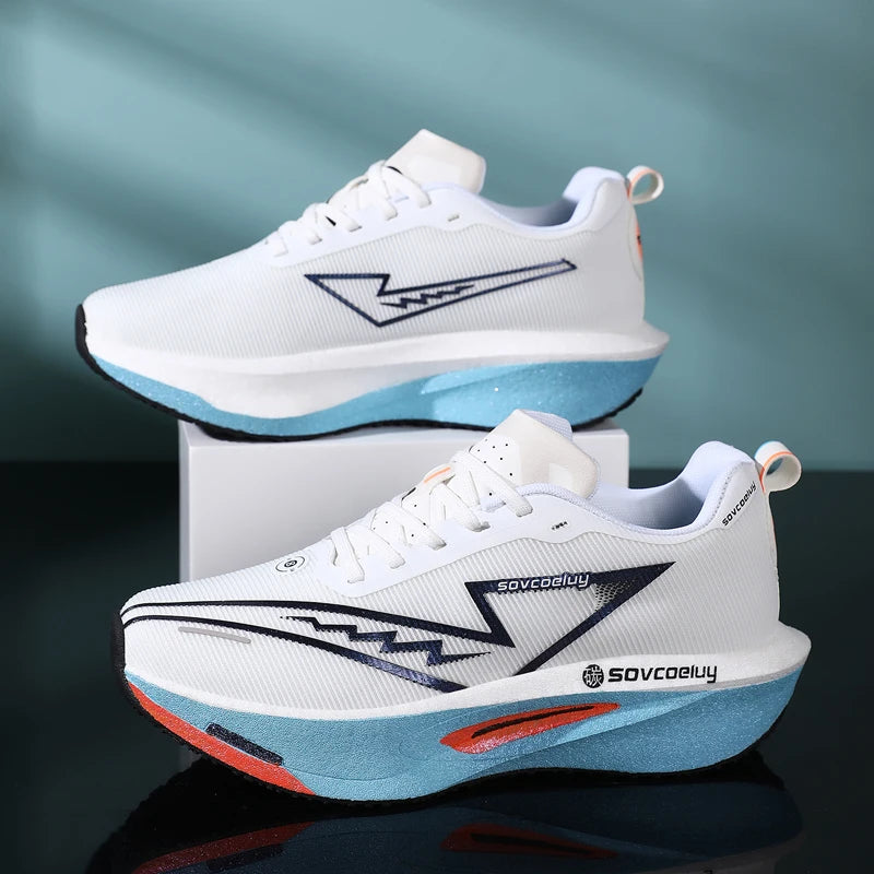 Zapatos Deportivos para Hombre, Transpirables, Versátiles, con Placa de Carbono que Absorbe Impactos, Zapatos Casuales Deportivos para Parejas