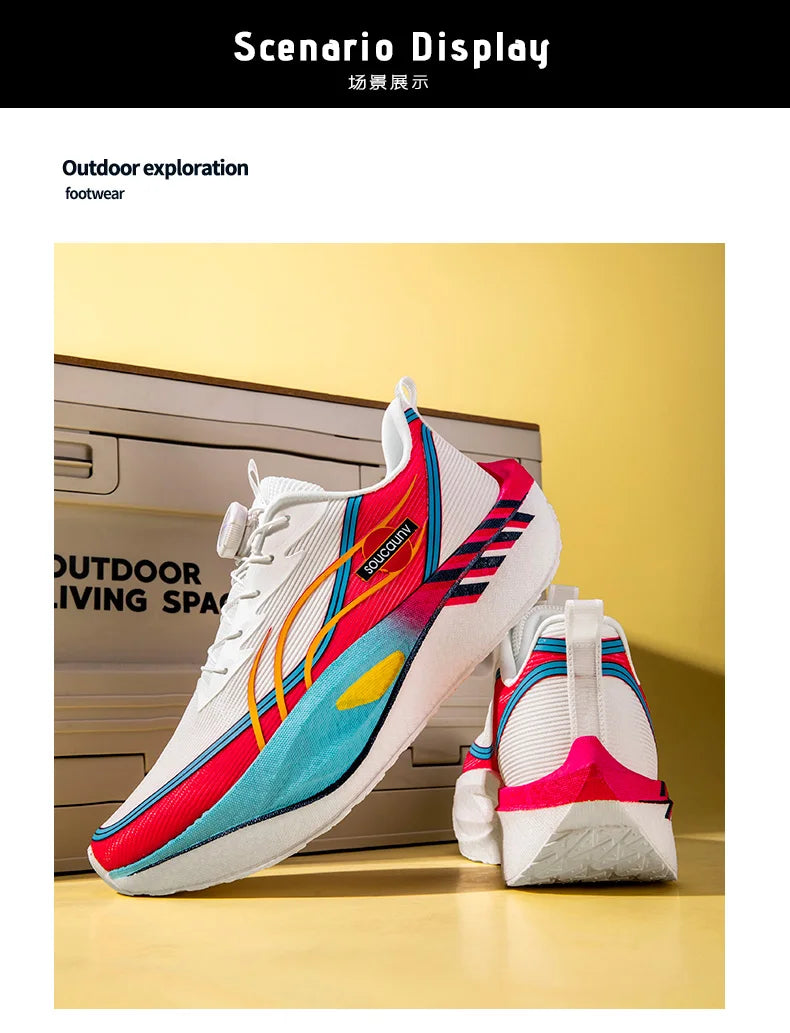 Zapatillas para Correr Profesionales con Placa de Carbono para Fitness, Maratón, Deportivas Ligeras para Hombre, Cómodas y Antideslizantes para Mujer