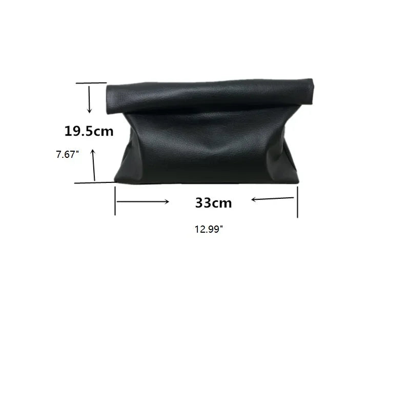 Bolsos de mano informales para mujer, bolsos de noche de cuero PU suave, bolso tipo sobre para fiesta, bolso para teléfono y portátil, Bolso de mano