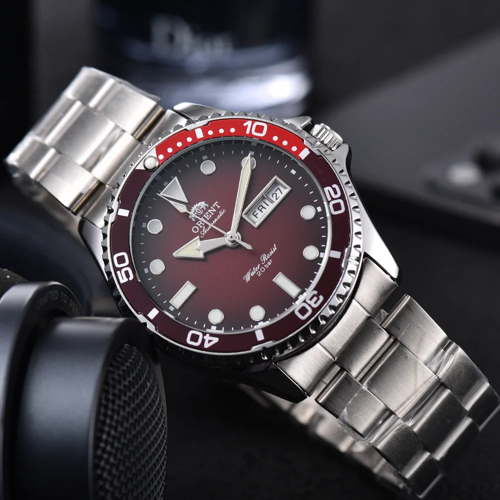 Relojes Orient Originales Populares para Hombre, Reloj de Pulsera Mecánico Automático Orient, Relojes Masculinos de Lujo AAA
