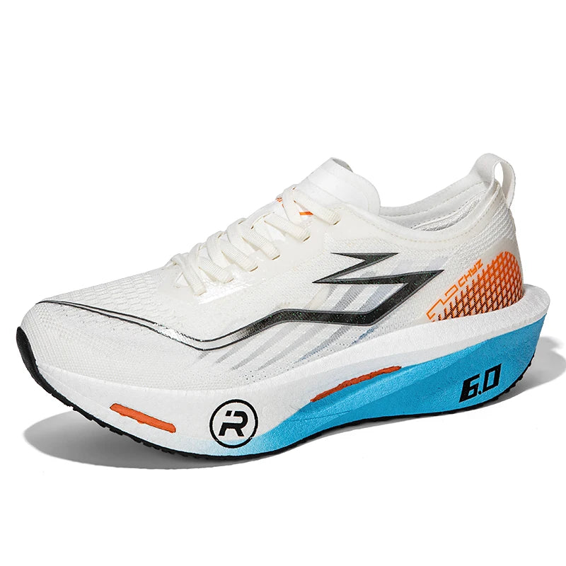 Zapatillas para correr para hombre, zapatillas deportivas para maratón con placa de carbono, transpirables, ligeras, cómodas, antideslizantes, deportivas especiales para mujer
