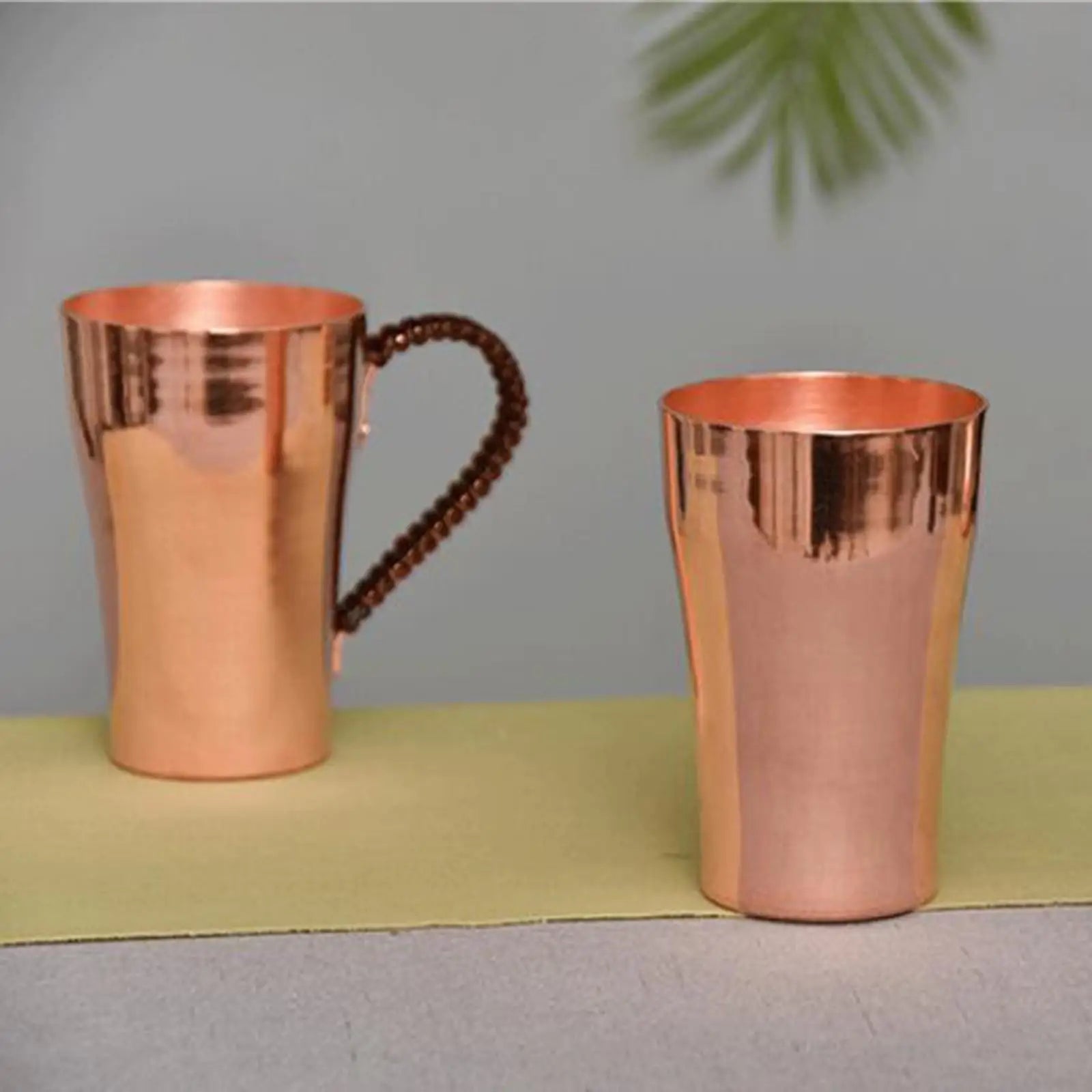 Taza de Cobre Puro de 400 ml, Taza de Cobre Hecha a Mano, Taza de Bebida Premium, Taza de Café de Lujo para Decoración de Cocina