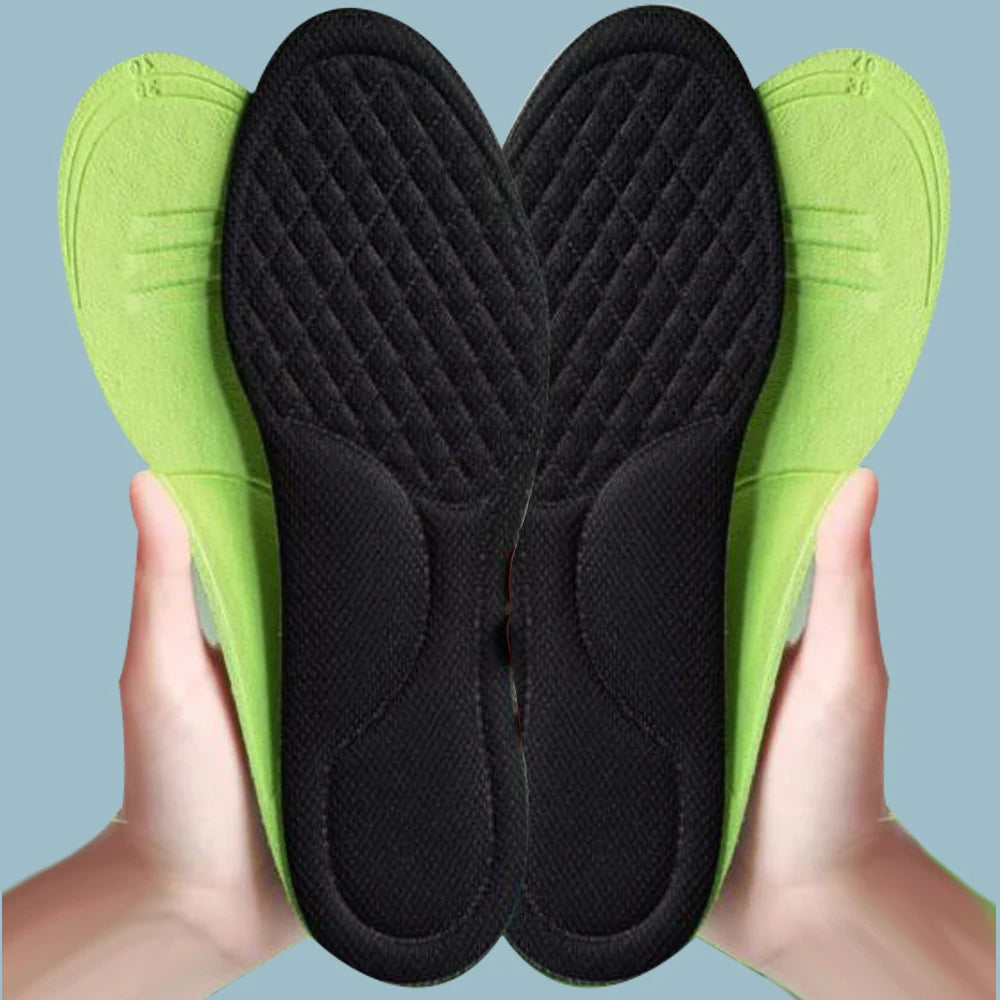 Plantillas ortopédicas de espuma viscoelástica suave, plantillas desodorantes negras para zapatos deportivos, absorbe el sudor, accesorios antibacterianos para zapatos, 2/10 Uds.
