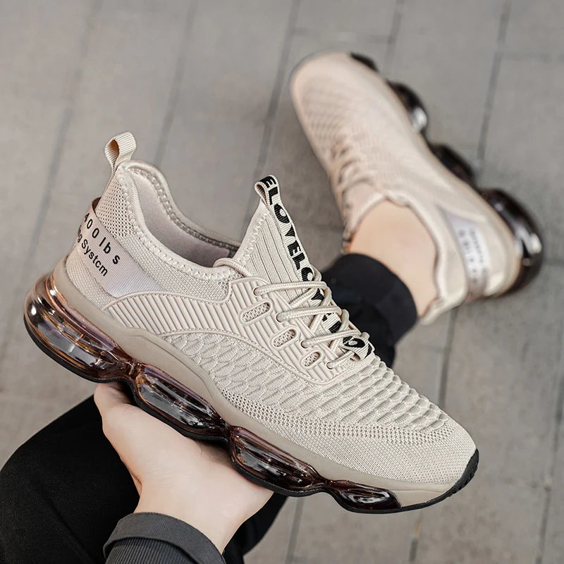Zapatillas de deporte de lujo para hombre, mocasines informales transpirables para entrenamiento, mocasines de moda para correr, Tenis masculinos