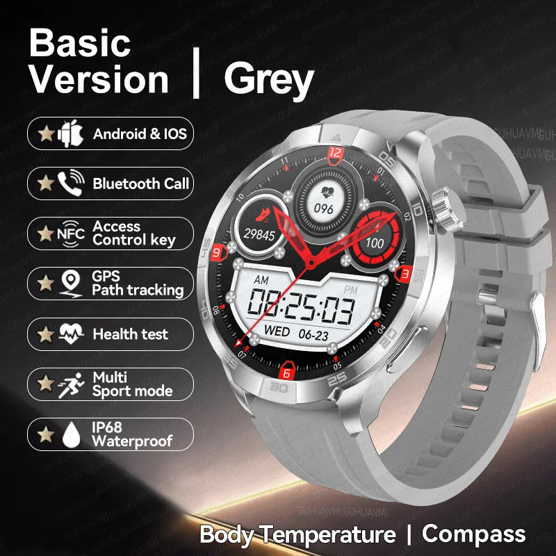 Smartwatch Deportivo con GPS y Brújula – AMOLED 1.85", NFC, IP68, Bluetooth 5.3, 14 Días de Batería