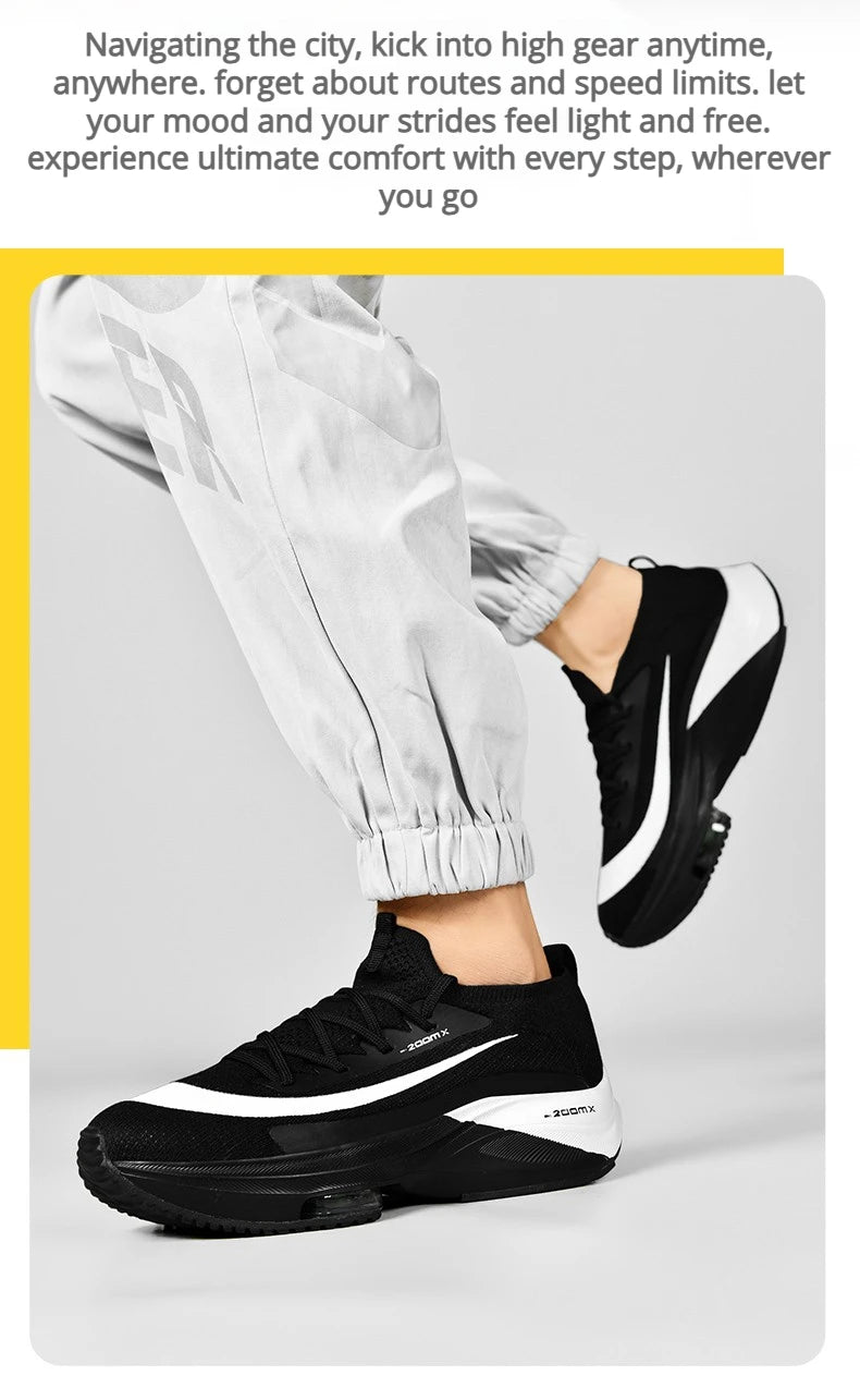 Zapatillas deportivas para correr con cojín de aire para hombre, transpirables, ligeras, cómodas, para entrenamiento atlético, tenis