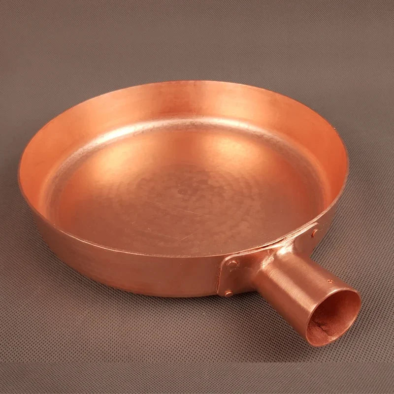 Sartén de cobre de transferencia de calor rápida, sartén antiadherente gruesa de 2mm, Compatible con inducción, olla de cocina de cobre puro 100% forjada a mano