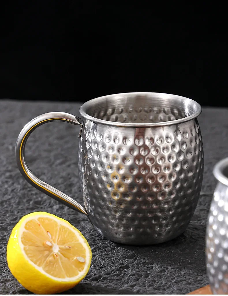 Taza de Cobre Puro de 500 ml, Taza de Metal Sólido para Beber, 17 oz, para Cócteles, Cerveza, Leche, Café, para Cocina, Bar, Fiestas, Bebidas