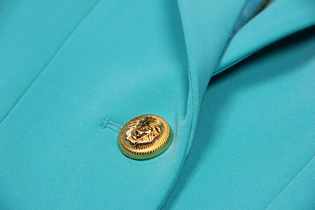 Primavera y otoño nueva moda de alto grado sólido de manga larga Delgado temperamento de viaje social vestido de moda de mujer Blazer