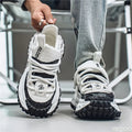Novedad de primavera y verano para hombre, zapatos deportivos informales y cómodos con suela gruesa y versátiles a la moda para aumentar la altura