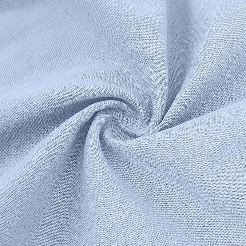 Camisa POLO de manga corta de lino y algodón de alta calidad para hombre, camisa informal holgada y cómoda, camisetas de verano con botones y cuello vuelto