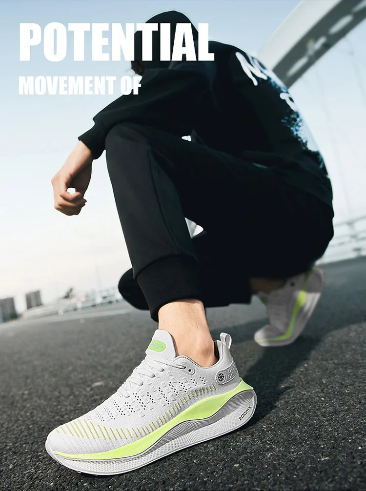 Nuevos zapatos para correr para hombre, zapatos deportivos informales de lujo, zapatos para correr, cómodos para caminar, zapatillas de moda, ligeras y transpirables