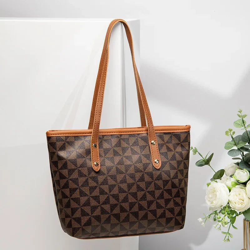 Bolso de Hombro de Gran Capacidad, Bolso de Mano de Cuero PU para Mujer, para Viajes Diarios y Uso Casual, Bolso Tote Versátil