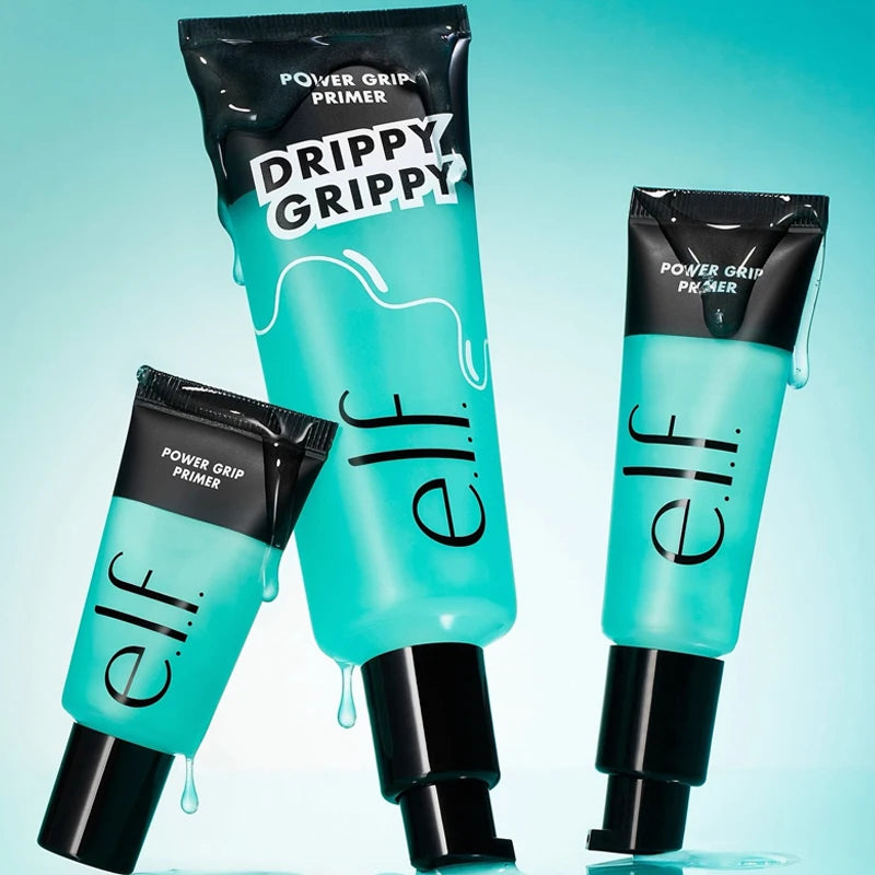 Elf Power Grip Primer crema Base Facial hidratante a base de Gel mejora la textura del maquillaje bálsamo labial ajuste Base en aerosol