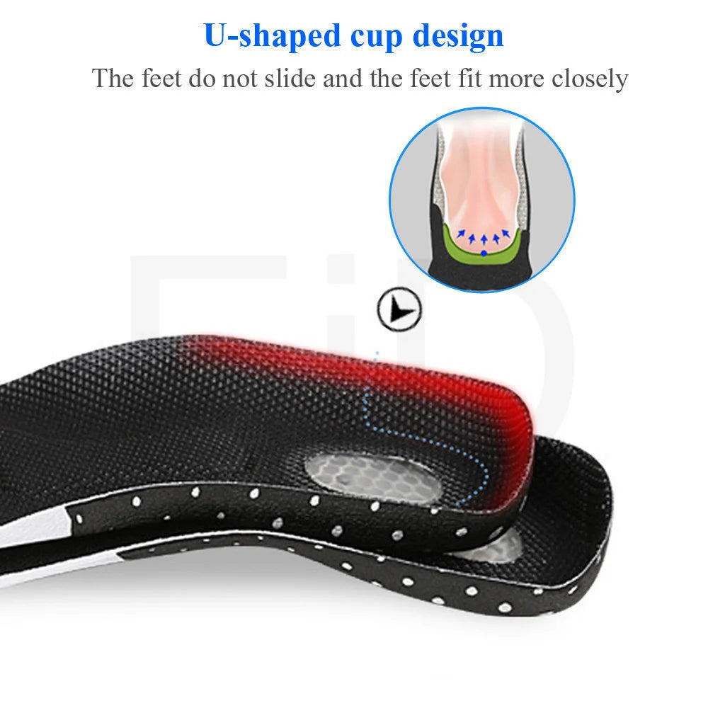 Almohadilla deportiva de Gel de silicona para zapatos, soporte para ARCO, espesamiento, absorción de impacto, almohadilla para zapatos de baloncesto y fútbol, plantilla suave de silicona Unisex