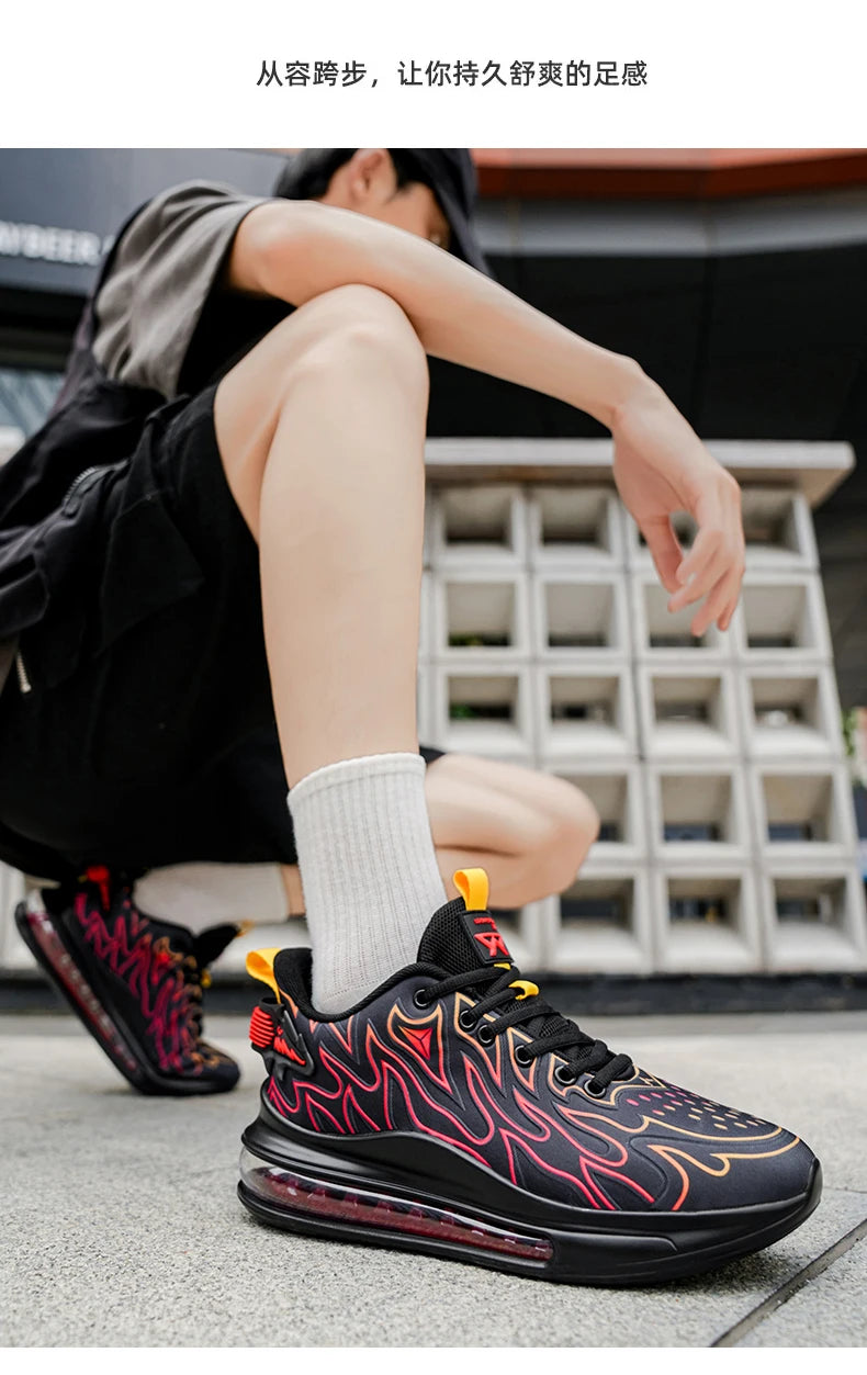 Zapatillas de deporte de lujo para hombre, mocasines informales transpirables para entrenamiento, mocasines de moda para correr, Tenis masculinos