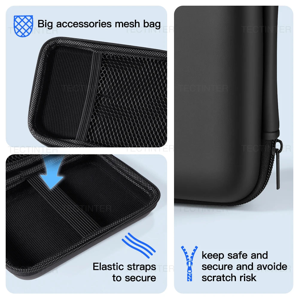 Carrying Case For R36S/GB300/FC/RG35XX Handheld Game Console Storage Pouch Bag Travel Retro Mini Game Player Protective Box