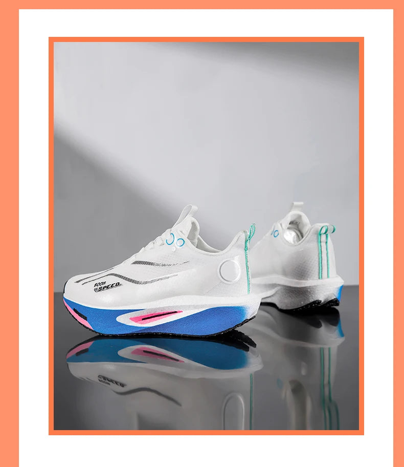 Zapatillas de running con placa de carbono para hombre y mujer, zapatillas profesionales para maratón, transpirables, ligeras, para entrenamiento y carrera en carretera.