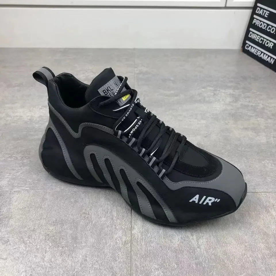 Zapatillas de deporte para Hombre, Zapatillas informales ligeras y transpirables a la moda, zapatillas de deporte para Hombre, zapatillas con plataforma con cordones, calzado para Hombre