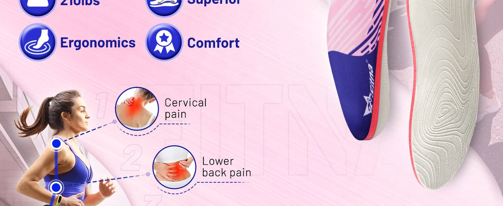 IFitna-plantilla ortopédica para fascitis Plantar y metatarso, plantilla para aliviar el dolor, pies planos, soporte para arco alto, para hombre y mujer, de pie, todo el día