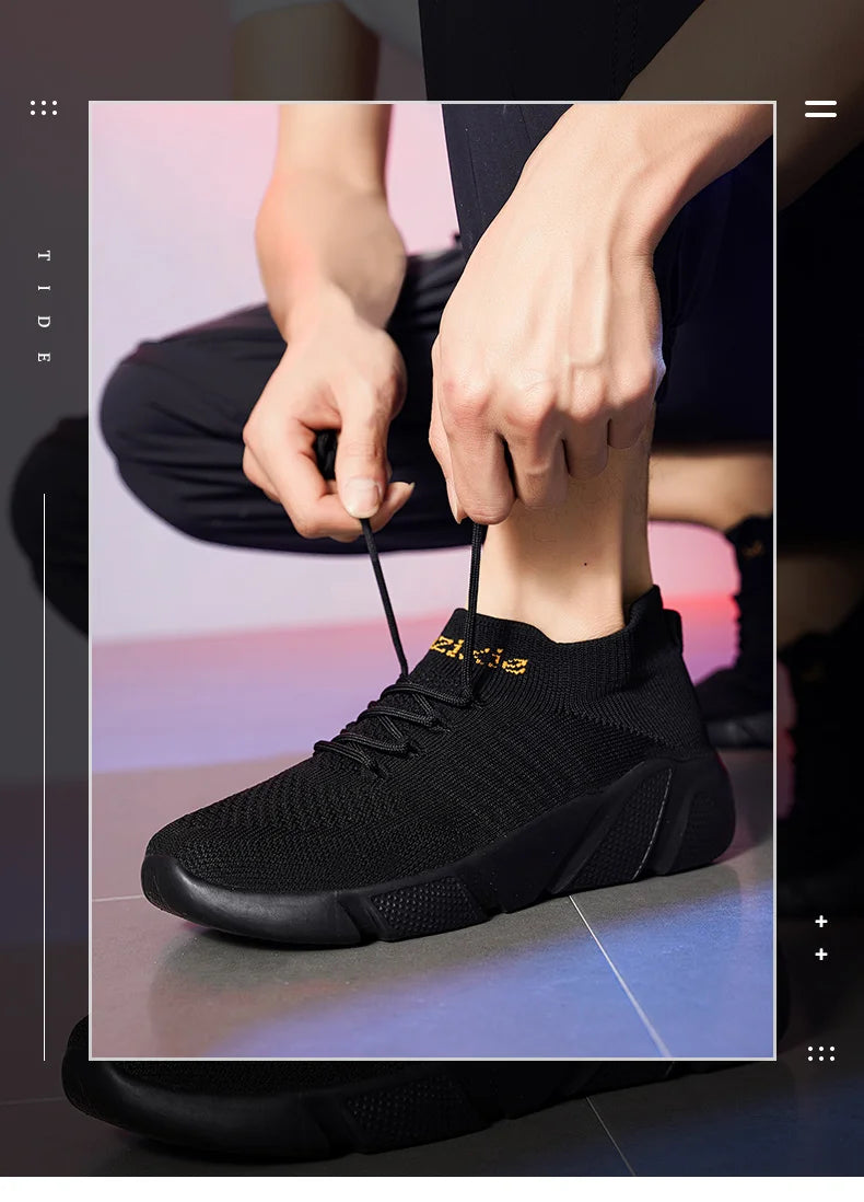 Zapatillas de deporte para hombre, zapatos para mujer, calcetines de tendencia de tenis, zapatos para caminar, mocasines, transpirables, informales, para correr, verano, verde, talla grande 35-47
