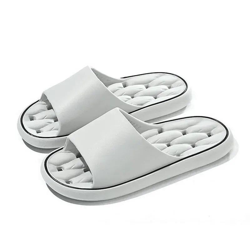 Zapatillas de casa para baño con fugas, zapatilla de ducha de secado rápido, chanclas de playa ligeras y con fugas, toboganes de natación para mujer