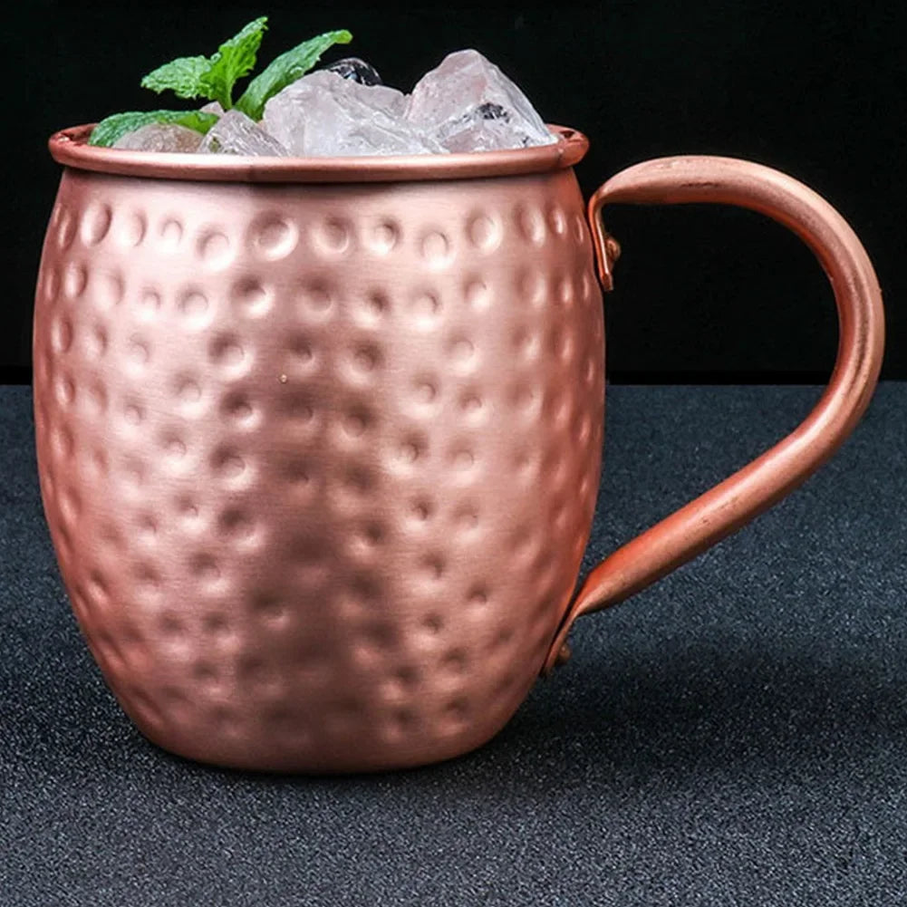 Taza de Cobre Puro de 530 ml, Taza Moscow Mule, Taza para Cócteles, Taza de Cobre Puro para Restaurante, Bar, Bebidas Frías