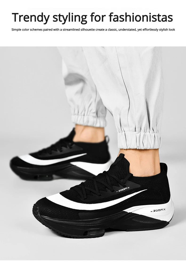 Zapatillas deportivas para correr con cojín de aire para hombre, transpirables, ligeras, cómodas, para entrenamiento atlético, tenis