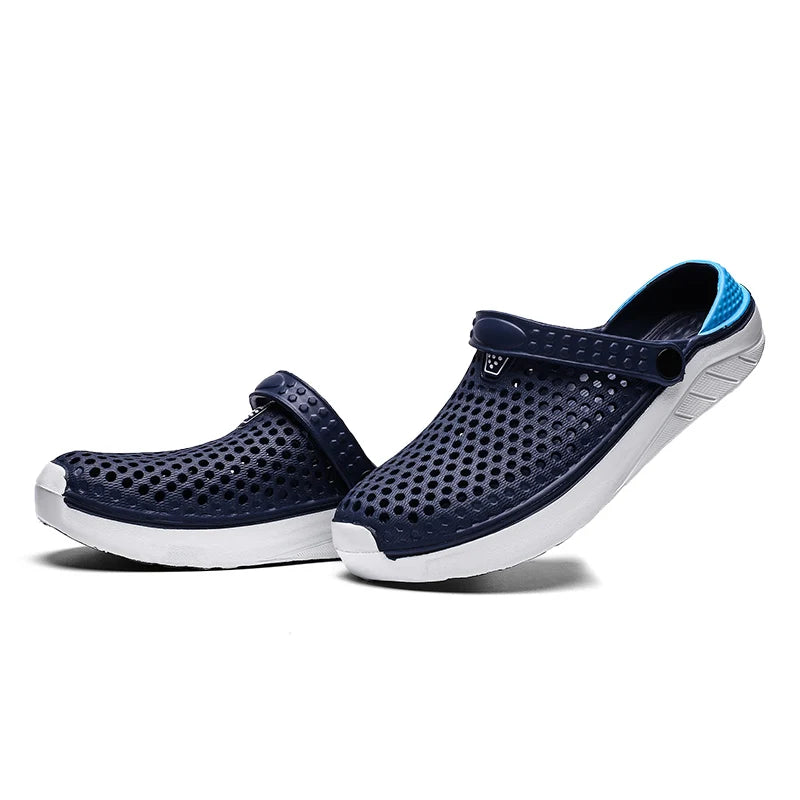 Sandalias de playa Unisex a la moda para hombre, zapatillas antideslizantes de suela gruesa, chanclas ligeras de verano, zapatos de jardín para hombre y mujer