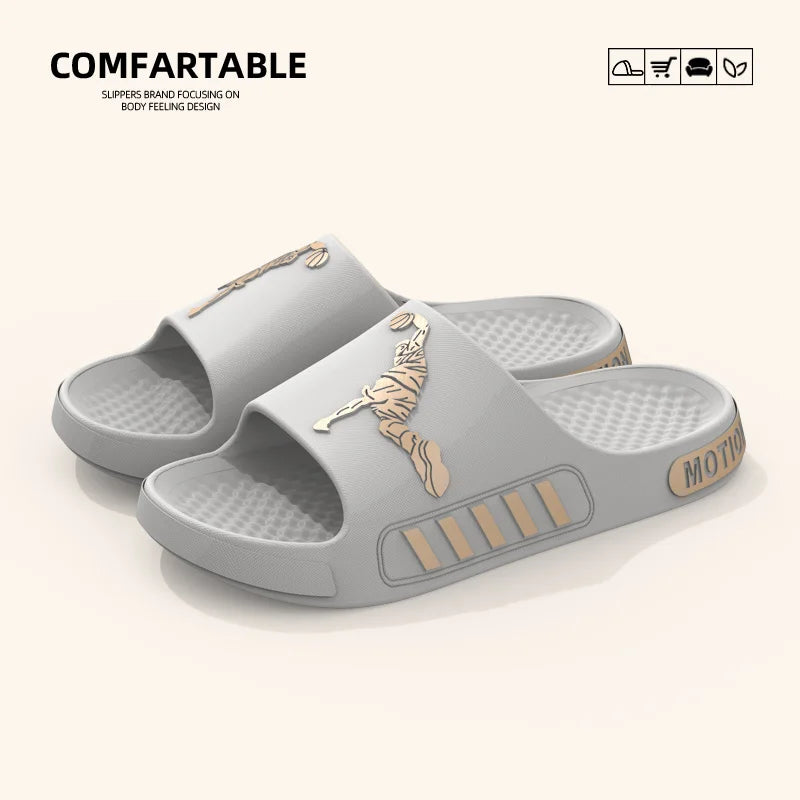 Zapatillas de hombre para uso al aire libre, casa de verano, ducha de suela gruesa, deportes antideslizantes, zapatillas frescas para refrescar