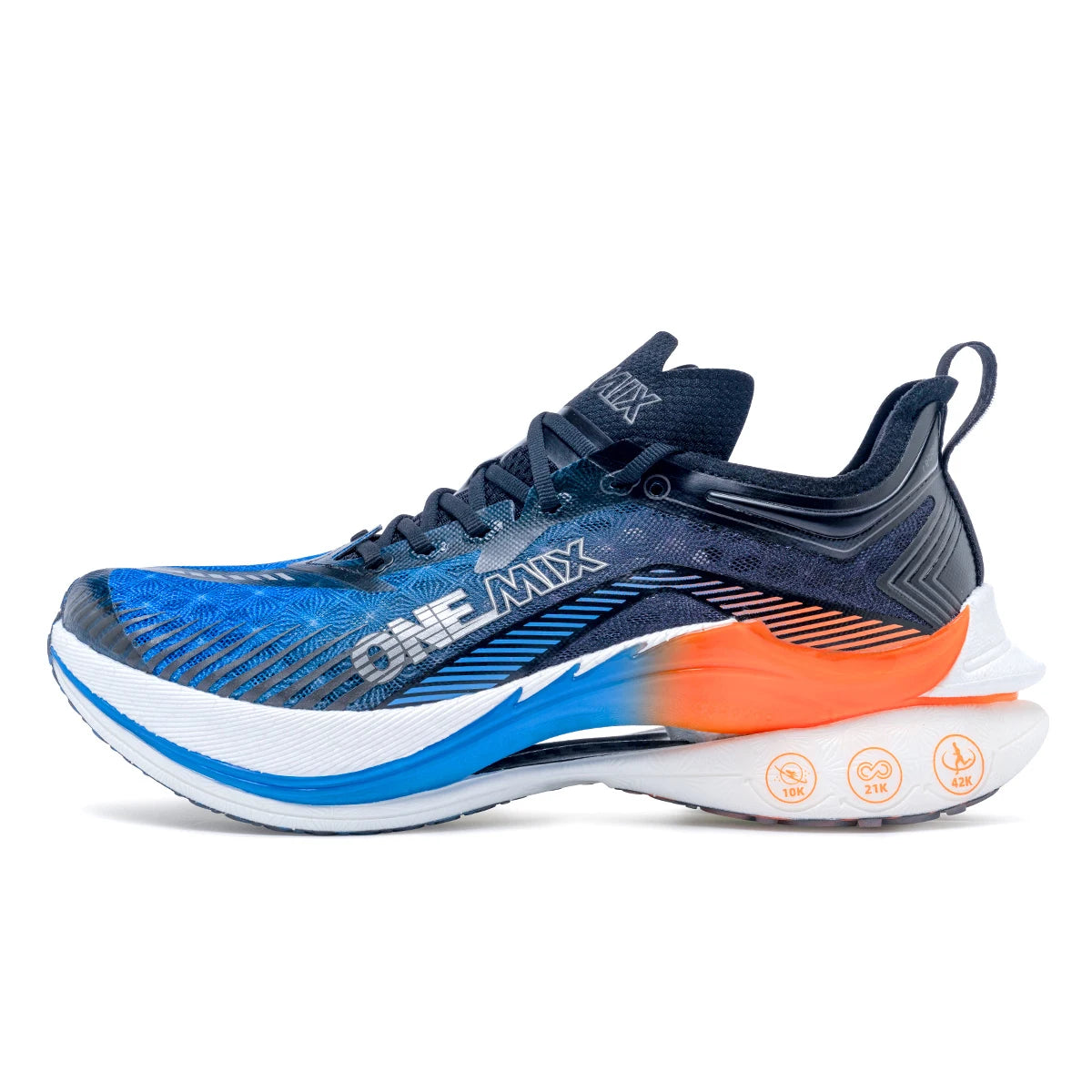ONEMIX Trail Racing zapatillas para correr cojín malla transpirable estable usable placa de carbono al aire libre maratón deporte entrenamiento zapatillas