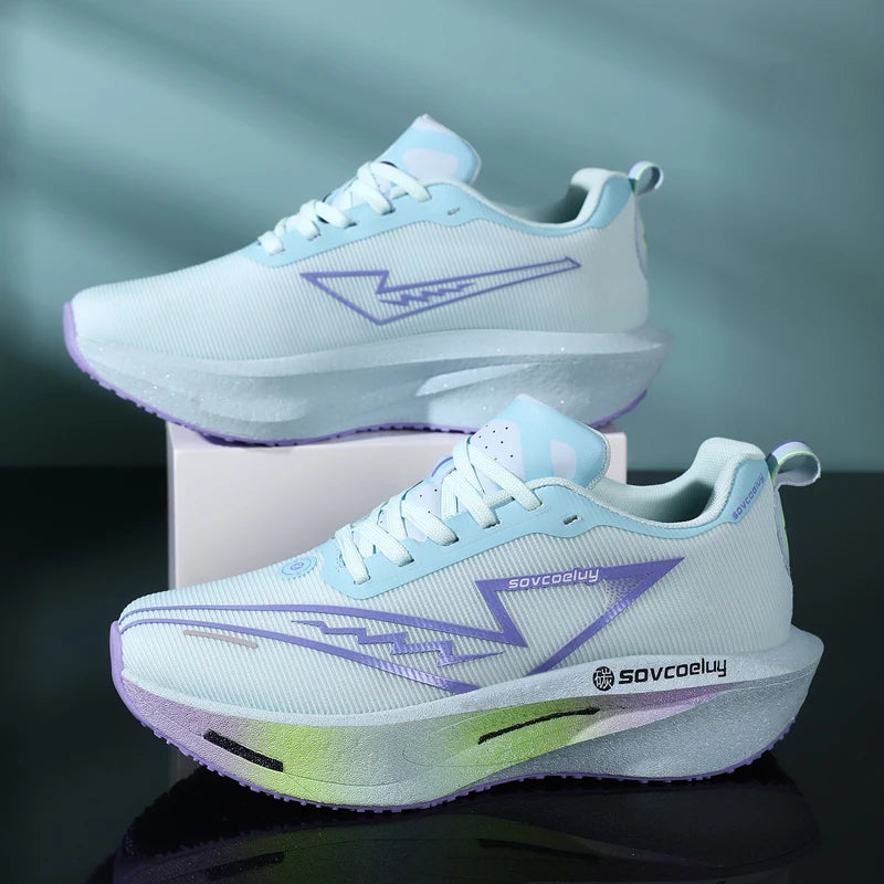 Zapatos Deportivos para Hombre, Transpirables, Versátiles, con Placa de Carbono que Absorbe Impactos, Zapatos Casuales Deportivos para Parejas