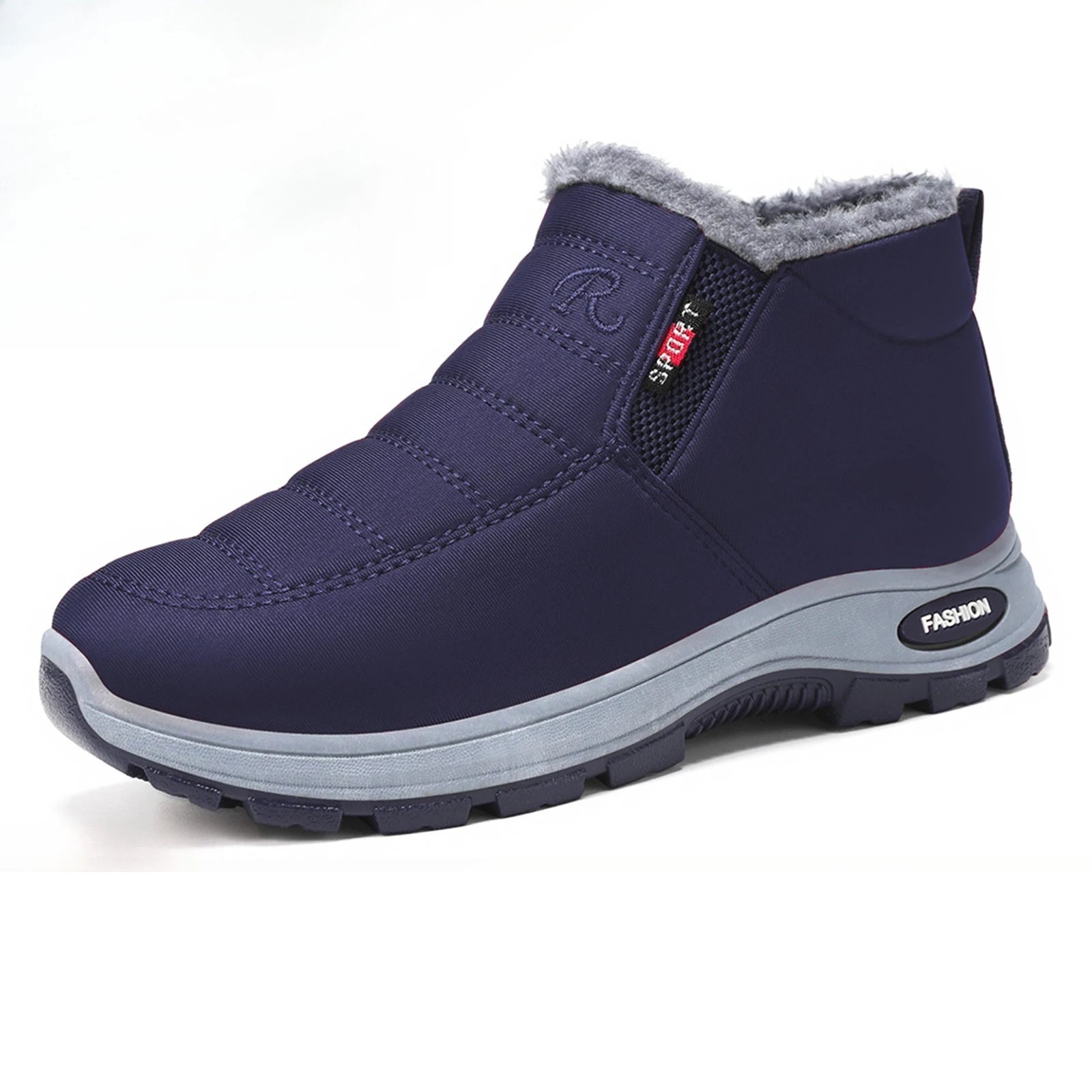 Botas de algodón de talla grande para mujer, botas de algodón cálidas y resistentes al frío, botas de nieve altas con forro polar grueso