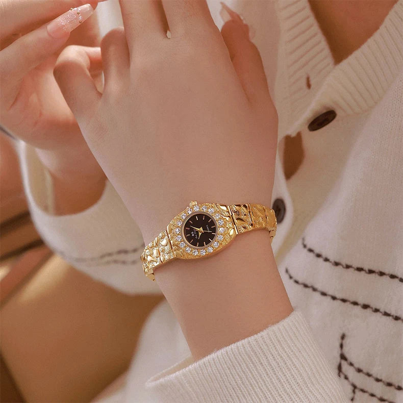Relojes Bee Sister para mujer, novia, relojes de cuarzo para mujer, nicho de lujo, resistente al agua, reloj de pulsera elegante para mujer