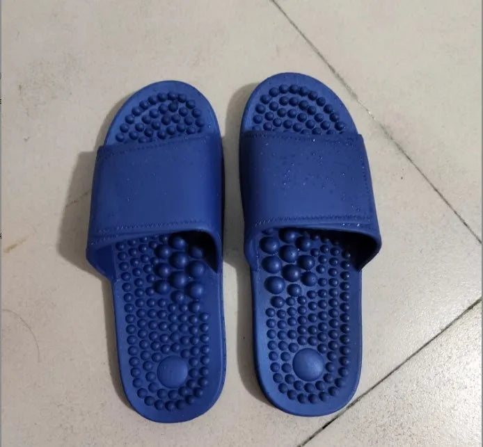 Masajeador de pies, pantuflas para aliviar la tensión, suaves, antideslizantes, zapatos de masaje de acupuntura, herramientas de reflexología para pies, para interiores.
