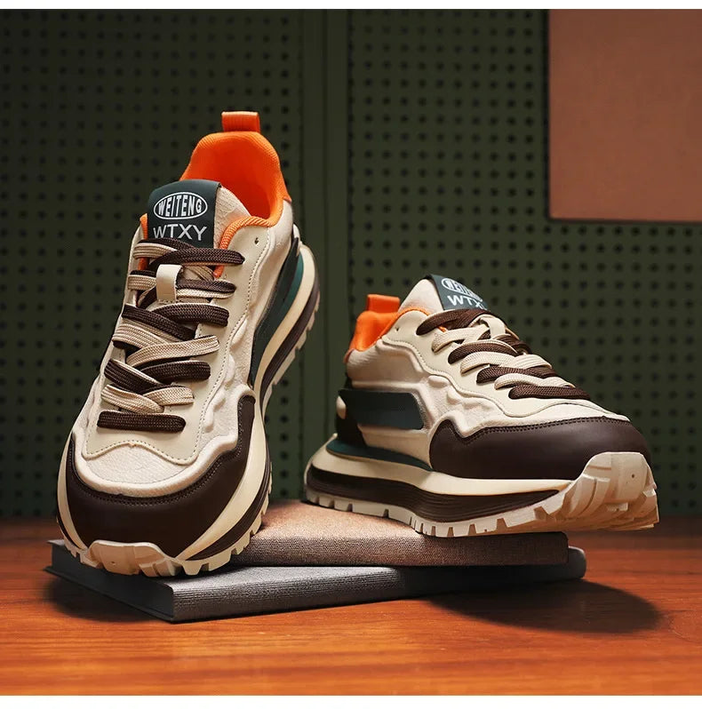 Zapatillas Deportivas Transpirables para Hombre, Primavera 2026, con Suela Suave Antideslizante, Blancas, Modernas, Estilo Casual