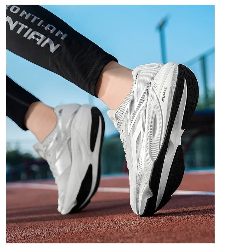 Zapatos deportivos informales y cómodos para hombre, de color sólido, resistentes al desgaste, transpirables y fáciles de llevar, antideslizantes