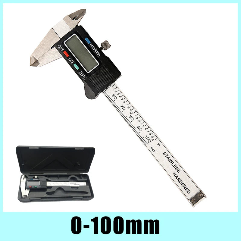 Mini calibrador Digital de acero inoxidable, calibrador Vernier electrónico de 50mm, 70mm y 100mm, calibrador deslizante, medidor de espesor de gemas