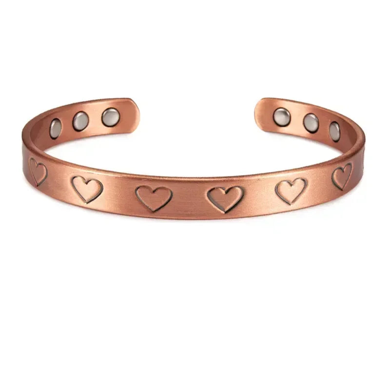 Pulsera magnética de cobre puro para hombres, imanes ajustables para artritis, brazalete para mujeres, terapia, brazaletes de energía para la salud, triangulación de envíos/al por mayor