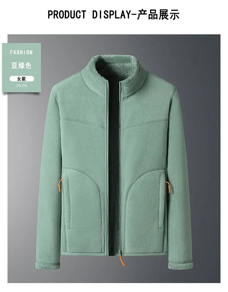 Sudadera con capucha de lana Unisex para hombre y mujer, ropa deportiva de gran tamaño, cálida y gruesa, sudadera clásica informal, moda de otoño e invierno