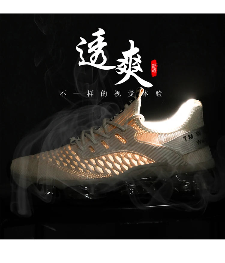 Zapatillas de deporte informales para hombre, zapatos de carrera de entrenador de lujo transpirables, mocasines de moda, zapatos para correr para hombre
