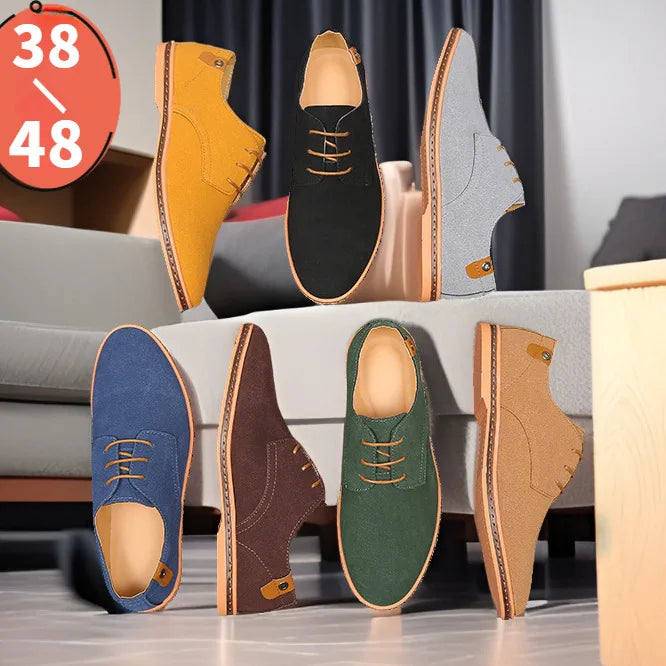 Zapatos de Cuero Nuevos 2026 para Hombre, Zapatos Oxford de Lujo para Hombre, Zapatos Casuales de Negocios de Cuero de Gamuza de Alta Calidad, Zapatos de Hombre