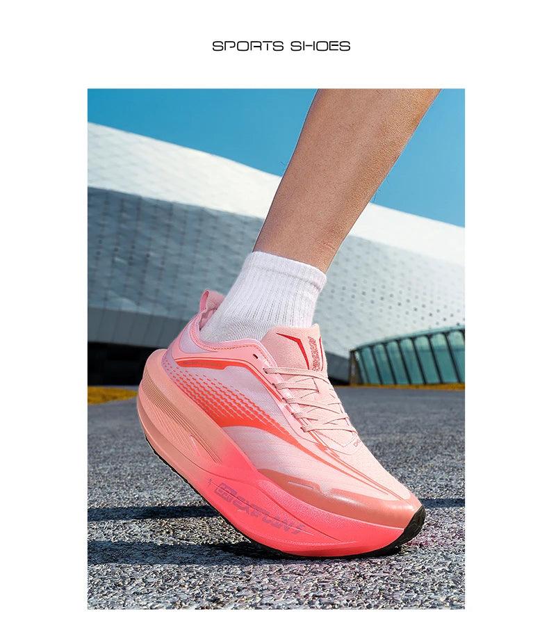 Zapatillas de Running para Hombre con Placa de Carbono, Ultraligeras, Transpirables, con Amortiguación, Antideslizantes, para Maratón, Carreras, Entrenamiento